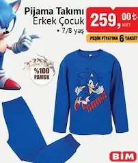 SONİC ERKEK ÇOCUK PİJAMA TAKIMI